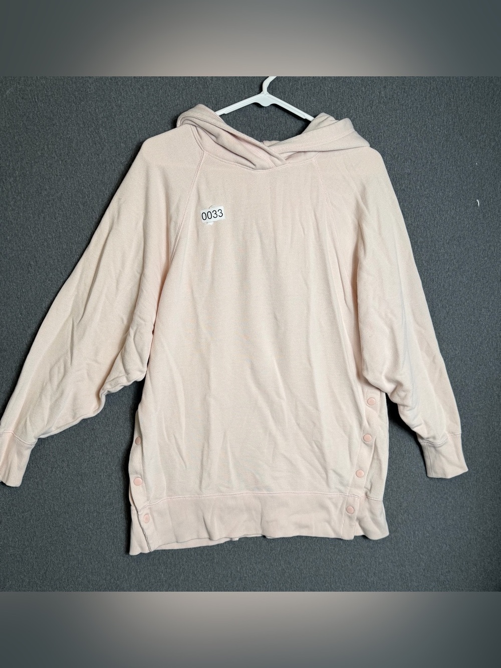 aerie Light Pink Scoop-Neck Hoodie Pullover